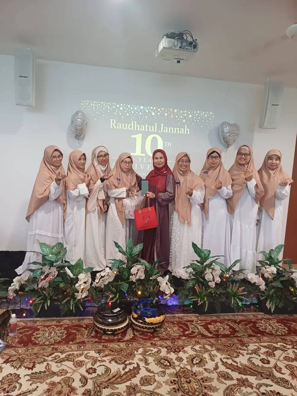 An invited selawat group at Raudhatul Jannah’s anniversary gathering